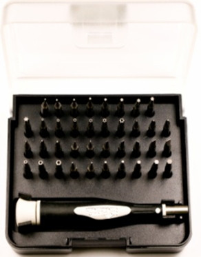 39PCS PRECISE PLASTIC-BOX BIT SET 